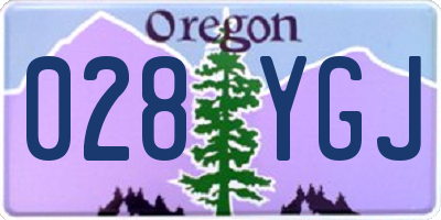 OR license plate 028YGJ