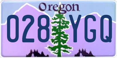 OR license plate 028YGQ