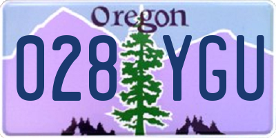 OR license plate 028YGU
