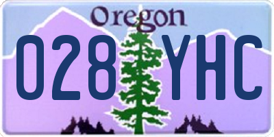 OR license plate 028YHC