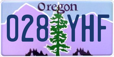 OR license plate 028YHF