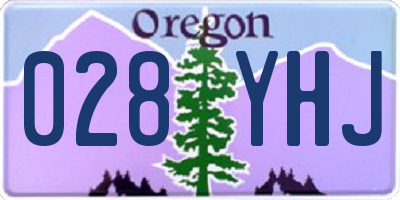 OR license plate 028YHJ