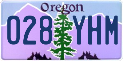 OR license plate 028YHM