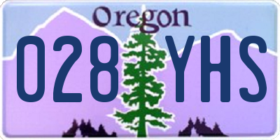OR license plate 028YHS