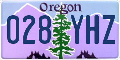 OR license plate 028YHZ