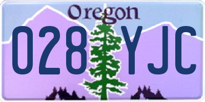 OR license plate 028YJC