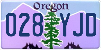 OR license plate 028YJD