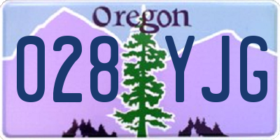 OR license plate 028YJG