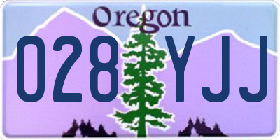 OR license plate 028YJJ