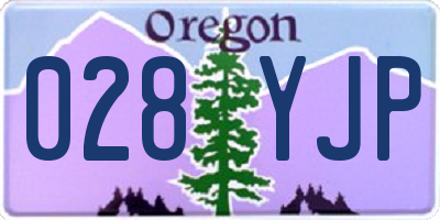 OR license plate 028YJP
