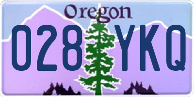 OR license plate 028YKQ