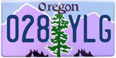 OR license plate 028YLG
