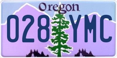 OR license plate 028YMC