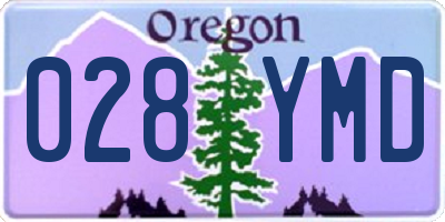 OR license plate 028YMD