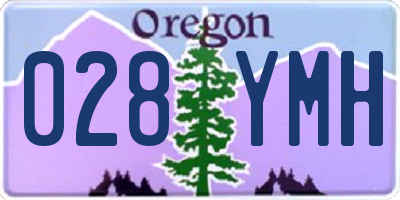 OR license plate 028YMH