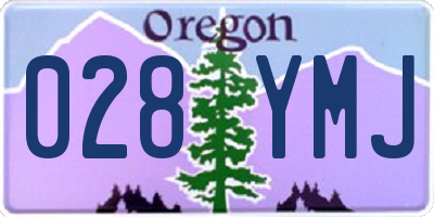 OR license plate 028YMJ