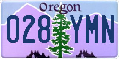 OR license plate 028YMN