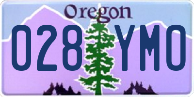 OR license plate 028YMO
