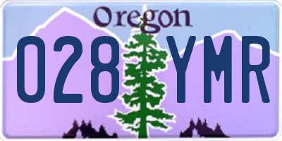 OR license plate 028YMR