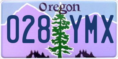 OR license plate 028YMX