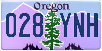 OR license plate 028YNH