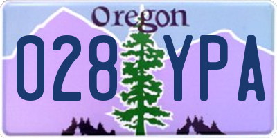 OR license plate 028YPA