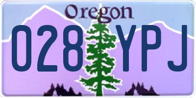 OR license plate 028YPJ