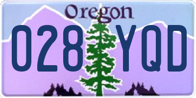 OR license plate 028YQD