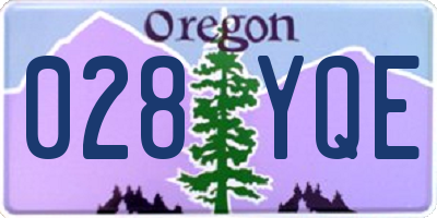 OR license plate 028YQE