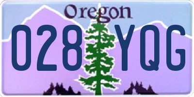 OR license plate 028YQG