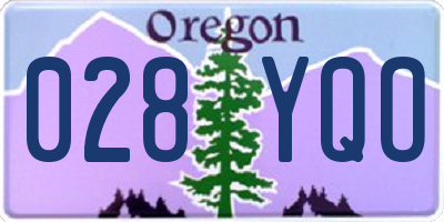 OR license plate 028YQO
