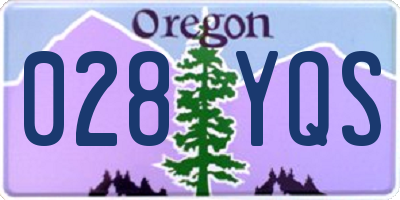 OR license plate 028YQS