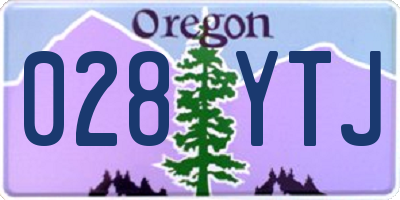 OR license plate 028YTJ