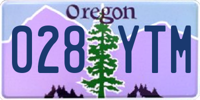 OR license plate 028YTM