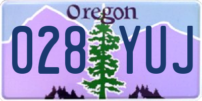 OR license plate 028YUJ