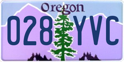 OR license plate 028YVC