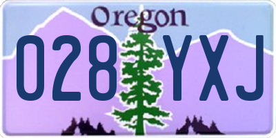 OR license plate 028YXJ