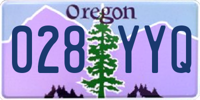 OR license plate 028YYQ