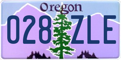 OR license plate 028ZLE