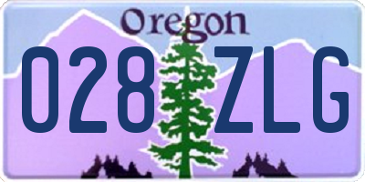 OR license plate 028ZLG