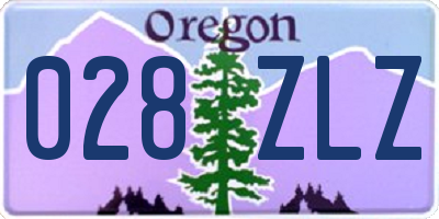 OR license plate 028ZLZ