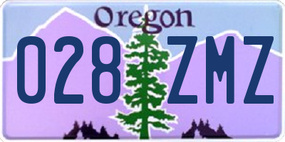 OR license plate 028ZMZ