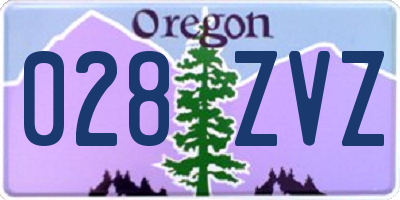 OR license plate 028ZVZ