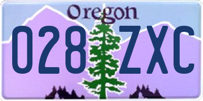 OR license plate 028ZXC