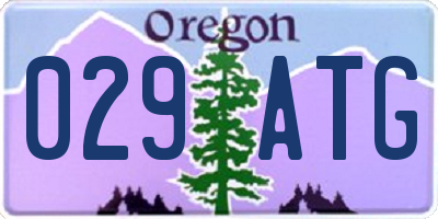 OR license plate 029ATG