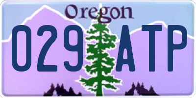 OR license plate 029ATP