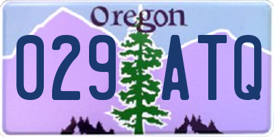 OR license plate 029ATQ