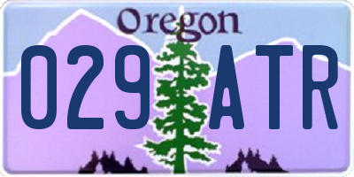 OR license plate 029ATR