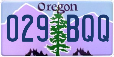 OR license plate 029BQQ