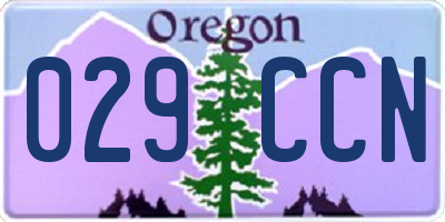 OR license plate 029CCN